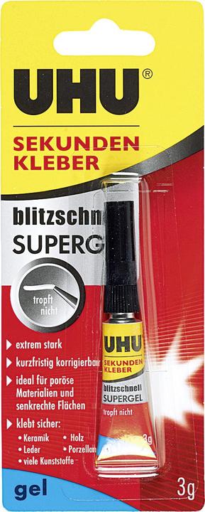 Immagine prodotto UHU Colla istantanea gel (3 g, 3.10 ml)
