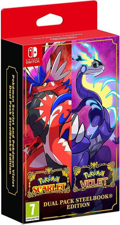 Actual product image Nintendo Pokémon Scarlet and Pokémon Violet Dual Pack + SteelBook (Switch, DE)