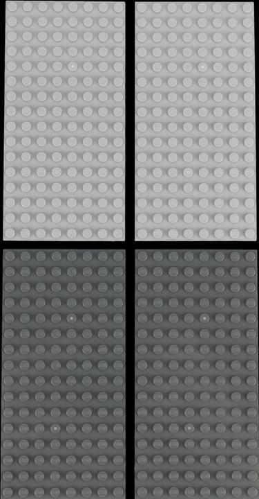 Image du produit LEGO 8x16 Platten Bauplatten 2x Hellgrau und 2x Dunkelgrau NEU! Teile 4 Stueck
