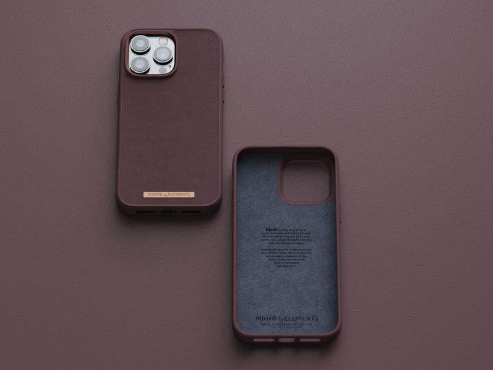 Actual product image Njord Genuine Leather Case Iphone 14 (Apple iPhone 14 Pro Max)