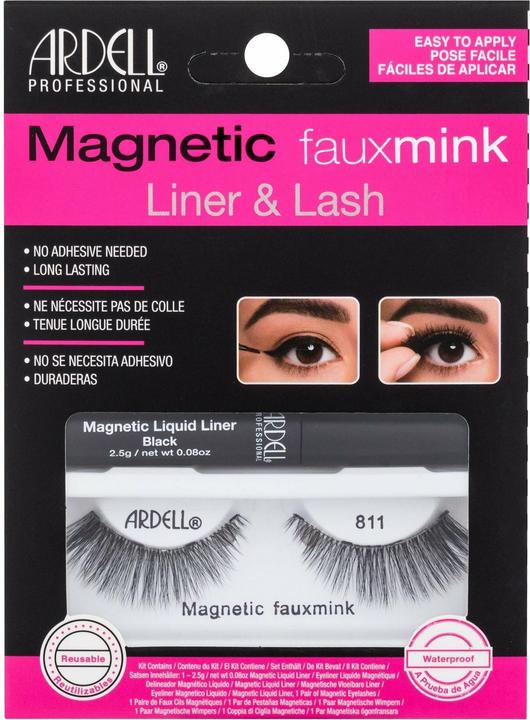 Actual product image Ardell Magnetic Faux Mink 811 (Artificial eyelashes)