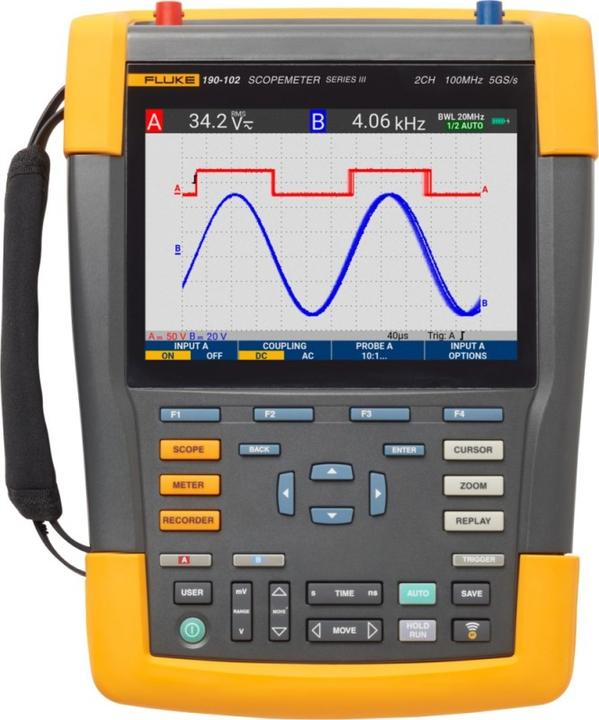 Produktbild Beha Amprobe BEHA FLUKE-190-102-III MessgerÃ¤t ScopeMeter 190-102-III (CAT IV 600V, CAT III 1000V)