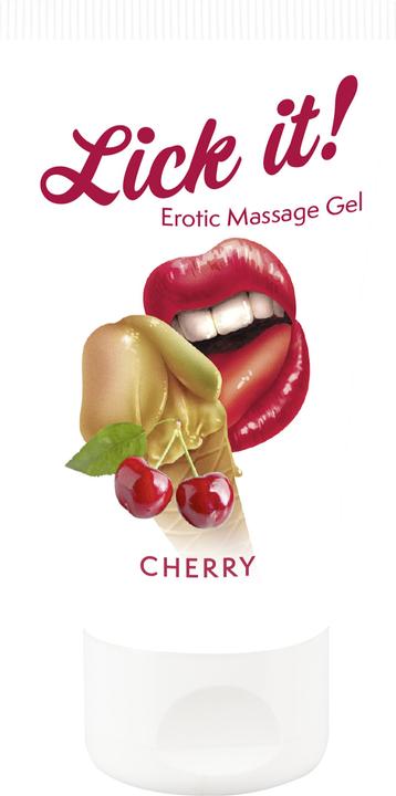 Actual product image Lick-it Erotic Massage Gel Cherry (50 ml)