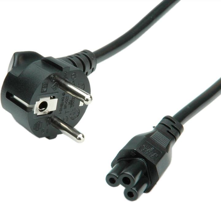Actual product image Roline Schuko power cable angled (1.80 m)