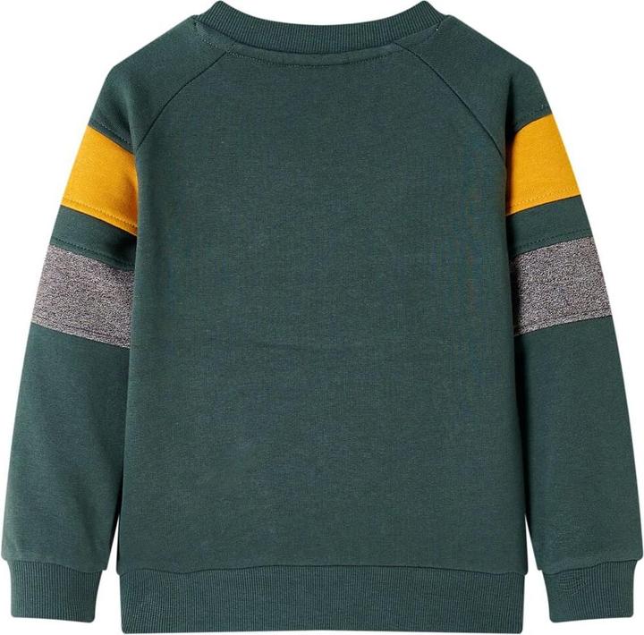 Image du produit VidaXL Sweatshirt enfant vert foncé 140,Composition : 92% Coton (140)