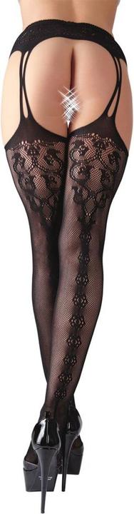 Actual product image Cottelli Collection Suspender and stockings one piece (L, XL)
