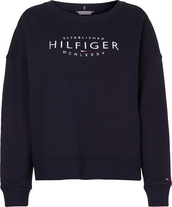 Tommy Hilfiger Damen O-nk Sweatshirt von Reg Pullover, Desert Sky, S (S)