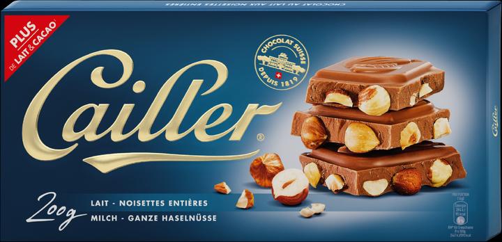 Cailler Milk Chocolate Bar with Whole Hazelnuts (200 g)