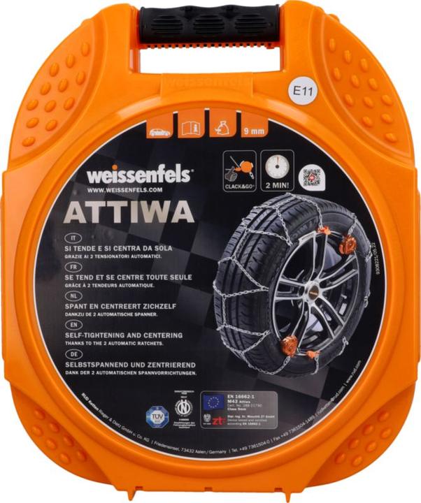 Actual product image Weissenfels Attiwa Clack & Go snow chain size 11