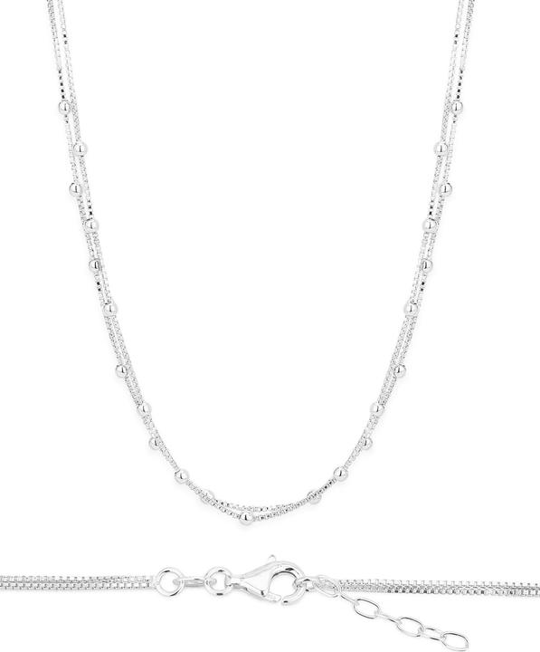 Leyda Halskette Kugel (Silber 925, 34 - 40 cm)