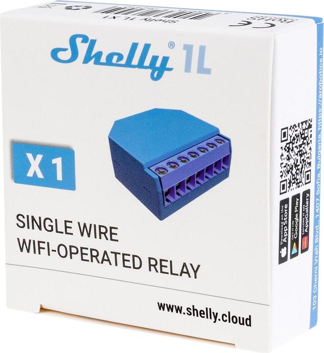 Actual product image Shelly WLAN switch actuator 1L WiFi relay