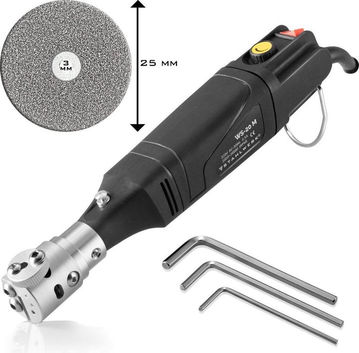 Produktbild Stahlwerk Wolframschleifgerät WS-20 M mit 125W für Wolframelektroden 1,6-3,2 mm (125 W)