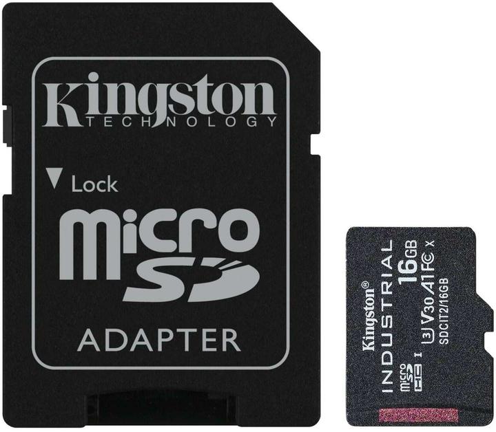 Kingston microSDHC industriel (16 Go, microSDHC, U3, UHS-I)