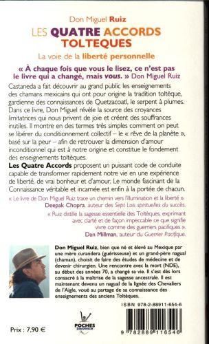 Actual product image Les quatre accords toltèques : la voie de la liberté personnelle (French, Ruiz Miguel)