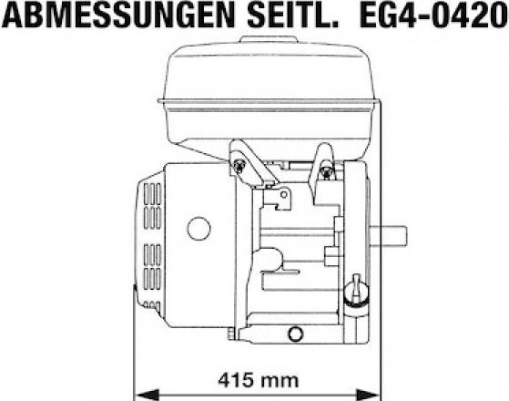 Produktbild Rotek - luftgekühlter 1-Zylinder 4-Takt 419ccm Benzinmotor, EG4-0420-5HE-V2