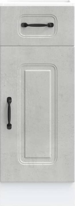 Produktbild VidaXL Küchenunterschrank Kalmar Betongrau Holzwerkstoff Spülenunterschrank (30 x 46 x 81.5 cm)