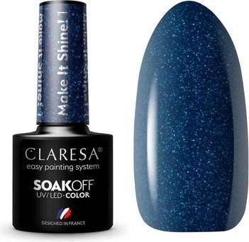 Actual product image Claresa Make It Shine UV Nail Polish 5ml (Blue, Colour paint)