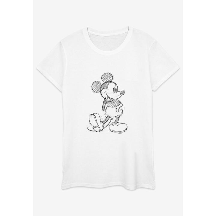 Disney Mickey Mouse Sketch Kick TShirt (XXL)