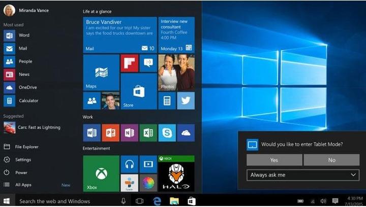 Image du produit Microsoft Windows 10 Pro (1 Utilisateur)
