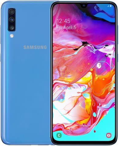 Produktbild Samsung Galaxy A70 EU (128 GB, Blue, 6.70", Dual SIM, 32 Mpx, 4G)