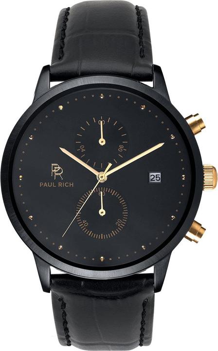 Actual product image Paul Rich Cosmic Black Leather (Analogue wristwatch, 42 mm)