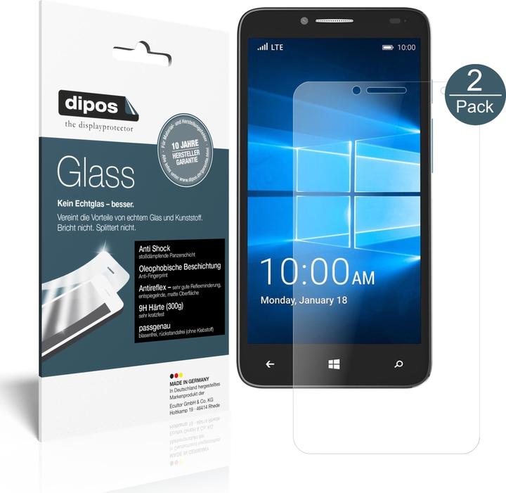 Actual product image Dipos Screen Protector Anti-Shock (2 Piece, Alcatel Idol 4 Pro)