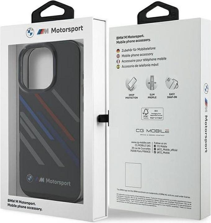 Produktbild BMW BMHCP16X23HTRAK iPhone 16 Pro Max 6.9" czarny/black hardcase Motosport IML Random Stripes (Apple iPhone 16 Pro Max)