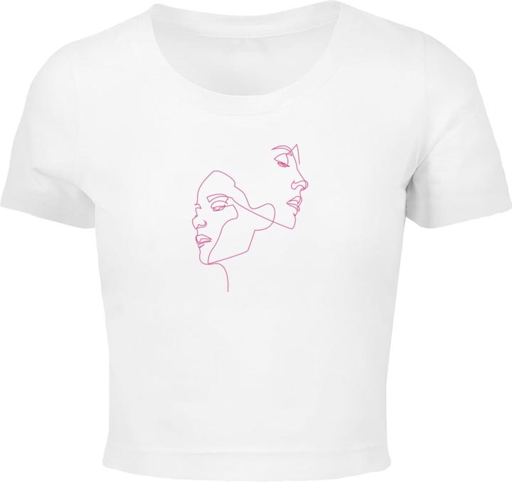Mister Tee MisterTee Ladies One Line Cropped Tee - 186113