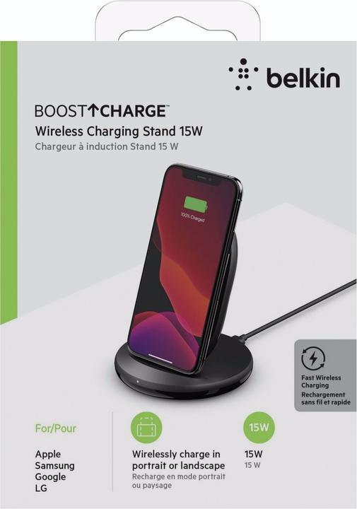 Produktbild Belkin Boost Charge Ladeständer, kompatibel mit QI-Geräten (15 W)