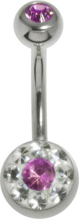 Image du produit Bijouteria Piercing nombril (Acier chirurgical 316L, Résine époxy, Cristallin)