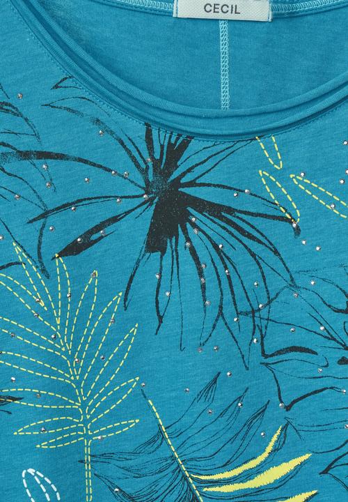 Actual product image Cecil Shirt with leaf print (M)
