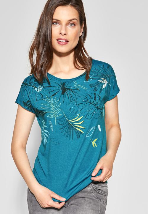 Actual product image Cecil Shirt with leaf print (M)