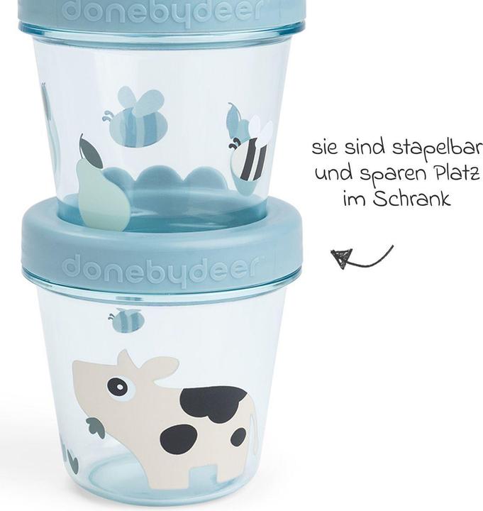 Actual product image Done by Deer Nahrungsbehälter & Portionierer Aufbewahrungsbehälter 2er Pack - Tiny Farm