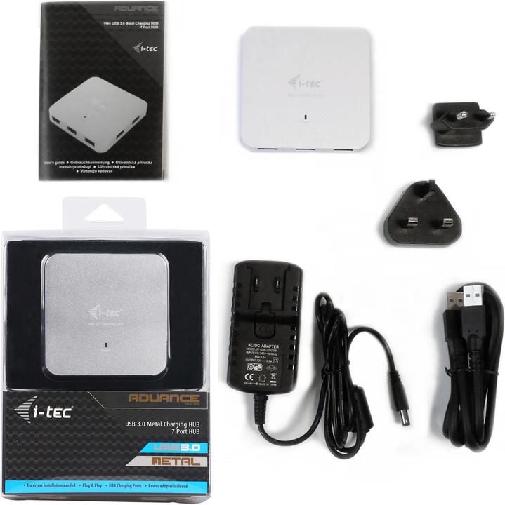 Produktbild i-tec U3HUBMETAL7 (USB-A, 7 Ports)