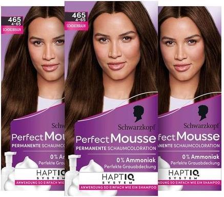 Actual product image Schwarzkopf Perfect Mousse Perfect Mousse (465 Chocolate brown)