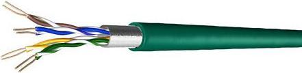 Actual product image Draka Patch Cord UC300 S26, Cat 5e, F/UTP (previous identification FTP), green, 1000 m one way drum (CAT5e, 1000 m)