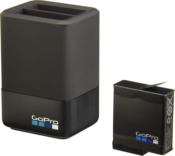 Immagine prodotto GoPro Doppio caricatore + batteria per Hero 5 / 6 / 7 (eroe 5, Eroe 6, Eroe 7, Eroe 8)