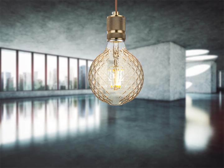 Globo Lampadina A LED In Vetro Ambra, 1xe27 LED (E27, 4 W, 5 x, F)