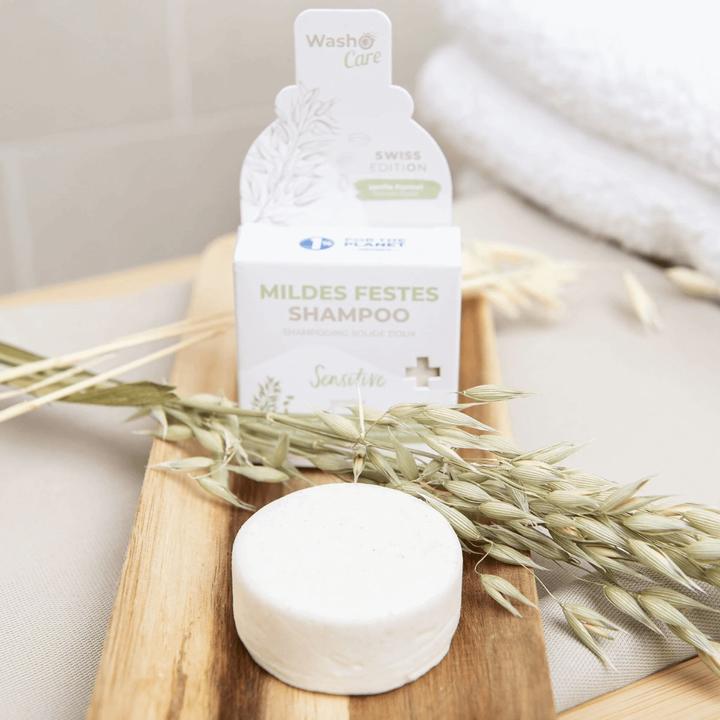 Actual product image Washo Swiss Edition Mild Solid Shampoo Sensitive (200 ml, Solid shampoo)