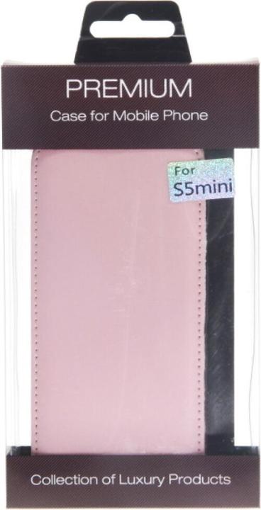 Produktbild OEM Slim Leder Flip Case Galaxy S5 mini - rosa (Samsung Galaxy S5 Mini)