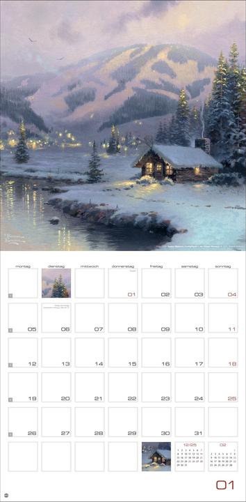 Produktbild Thomas Kinkade: Land of Light Broschurkalender 2026 (29.5 x 30 cm, Harter Einband, Deutsch)