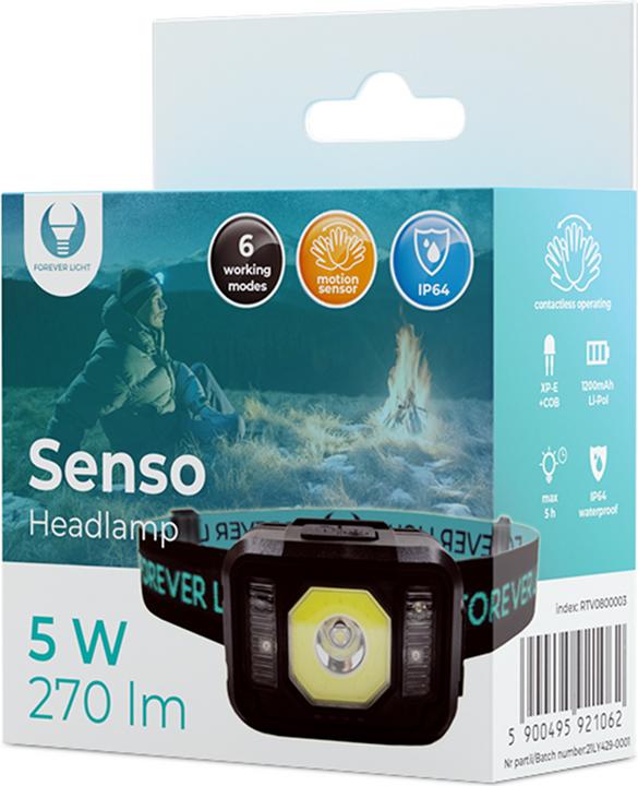 Produktbild Forever Latarka czoÅ‚owa LED Senso XP-E