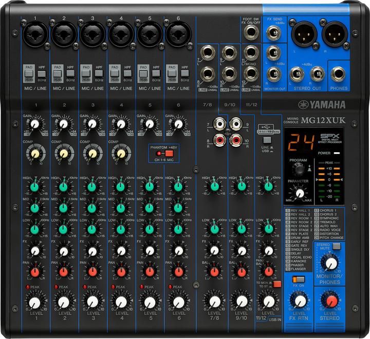 Image du produit Yamaha MG12XUK (Studio et mixeur live)