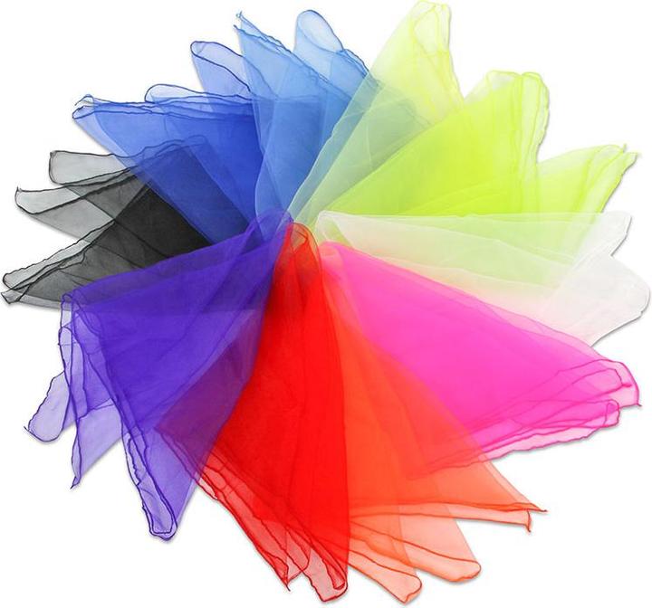 Betzold 10 Chiffon-Tücher in 10 Farben