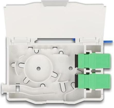 Immagine prodotto Delock Scatola di giunzione in fibra ottica per guida top-hat con supporto per giunzioni (Scatola di giunzione)