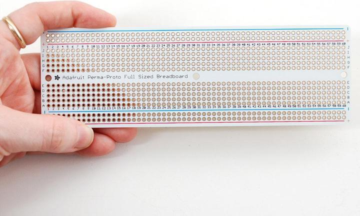 Actual product image Adafruit Perma-Proto Full-Size Breadboard PCB (Breadboard)
