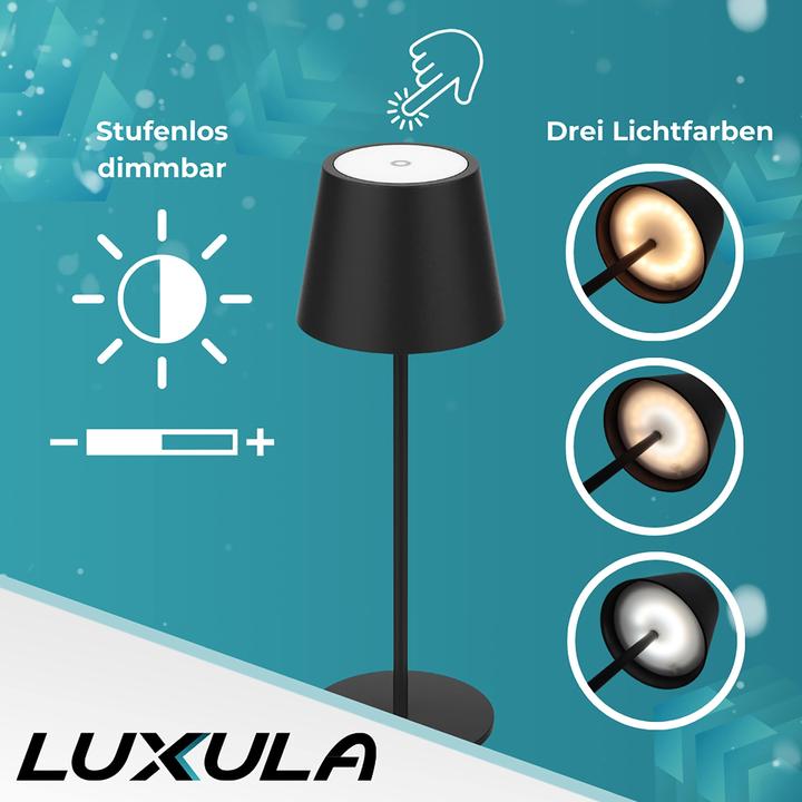 Actual product image Luxula LED battery-powered table lamp (200 lm)
