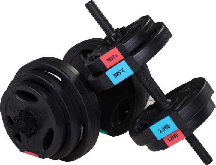 Produktbild HMS Langhantel aus Verbundwerkstoff 40 KG SG40 (4 x 2.5 kg, 8 x 1.25 kg, 4 x 5 kg)