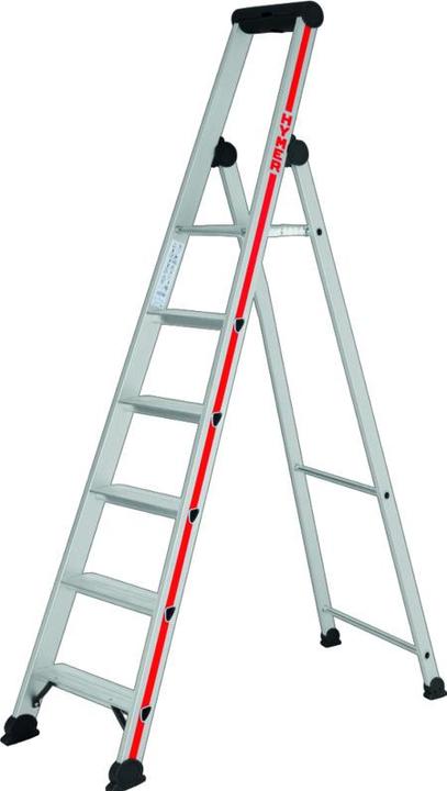 Actual product image Hymer-Leitern Stufenstehleiter 4126 / 6 Stufen (Stepladder, 214 cm)