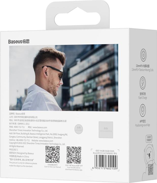Produktbild Baseus Headphones TWS Bowie E3 (black) (5 h, Kabellos)